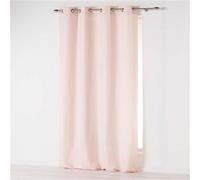 Douceur d'Intérieur – Rideau à œillets Absolu – Microfibre uni 140 x 280 cm – Rose pâle