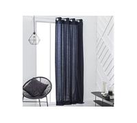 Rideau A Oeillets - 140X240Cm - 100% Coton - Navy