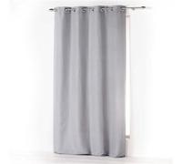 Douceur d'Intérieur Rideau à œillets Absolu, microfibre 140 x 260 cm Gris