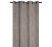 Rideau à oeillets en velours côtelé Taupe 140x260 cm
