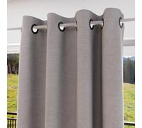 Rideau À Oeillets Isolant Et 100% Occultant 135x180 Cm Eclipse Gris, Par Soleil D'ocre