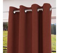 Rideau À Oeillets Isolant Et 100% Occultant 135x300 Cm Eclipse Brique, Par Soleil D'ocre