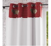 Rideaux, stores Soleil D'Ocre LOVE Rouge 135x250 cm