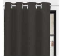 Soleil d'Ocre 031548 Panama Rideau à Oeillets Coton Taupe 140 x 250 cm