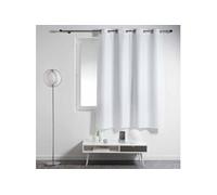 Douceur d'Intérieur Rideau à œillets Essentiel 140 x 180 cm Polyester uni Blanc