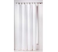 RIDEAU A PASSANTS 140 x 260 CM POLYESTER UNI ESSENTIEL BLANC