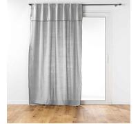 Rideau à Passants ""Mistraline"" 140x240cm Gris Chiné