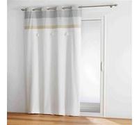 Douceur d'Intérieur – Rideau à pompons Iliade 140 x 240 cm à œillets