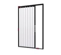 Rideau Accordéon for Intérieur Et Extérieur Réduit Le Bruit Et Régule La Température Ambiante for Salle De Bain, Douche, Placard, Cuisine, Garde-manger, Avec Poignée Et Serrure(44x80in (111.5x203cm))