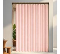 Rideau Accordéon Placard 132 x 100 cm Anti Froid et Chaleur, Séparateur de Pièce Pliable, Design Accordéon Rideau de Porte Pliant pour Salon Chambre Maison et Cuisine, Rose