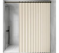 Rideau Accordéon Placard 230 x 232 cm Anti Froid et Chaleur Magnétique Impermeable à Oeillets Décoratif Rideau Accordéon Porte Entrée pour Salon, Balcon, Chambre Moderne, Beige
