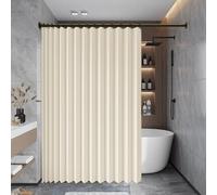 Rideau Accordéon Porte 103 x 151 cm Anti Froid et Chaleur Magnétique Impermeable à Oeillets Décoratif Rideaux Occultants pour Salle de Bain, Chambre à Coucher, Salon, Beige