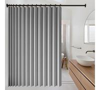 Rideau Accordéon Porte 225 x 153 cm Anti Bruit, Opaque, Bloquer, Separation, Anti Froid Occultant Chaleur Rideau Accordéon Placard pour Salon Chambre Maison et Cuisine, Gris