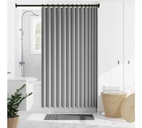 Rideau Accordéon Porte 260 x 175 cm Anti Froid et Chaleur, Séparateur de Pièce Pliable, Design Accordéon Rideaux Occultants pour Salon Chambre Maison et Cuisine, Gris