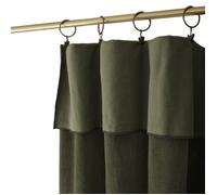 Rideau ajustable 140 x 270 cm velours de coton vert - MIRABEL Meubletmoi