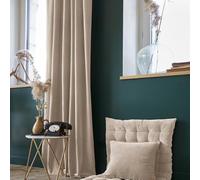 Rideau Ajustable 140x270 cm Velours de Coton Pampa