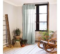 Rideau Ajustable 140x300 cm Gaze de Coton Eucalyptus