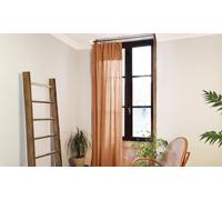 Rideau ajustable avec 8 anneaux pince Gaïa Univers Decor 140 x 300 cm Gaze de Coton : Terracotta