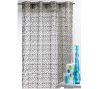 Rideau Ameublement en Filet Brodé Gris - Marque - Modèle - Couleur Gris - Motifs Uni - Utilisation Intérieur
