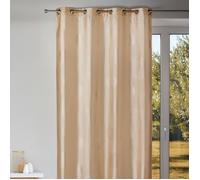 HomeMaison.COM HM69851434 Rideau Ameublement Taffetas Imprimé Argent Polyester Ivoire 140 x 260 cm