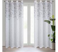 Rideau ANA blanc beige 140x250 cm Œillets Rideau à œillets