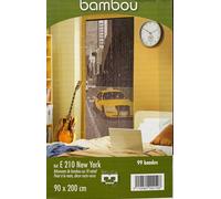 Rideau Anti-Insectes Design Décoratif Bambou New York Fenêtre 90x200cm
