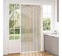 vidaXL Rideau Insectes Gris et Beige Chenille 100x230 cm 100% PP, Moustiquaire de Porte Rectangulaire Moderne, Moustiquaire Facile à Installer, Décoration Polyvalente, Rideau Facile d'entretien pour