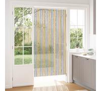 vidaXL Rideau Insectes Gris et Beige Chenille 100x200 cm 100% PP, Moustiquaire de Porte Rectangulaire Moderne, Moustiquaire Facile à Installer, Décoration Polyvalente, Rideau Facile d'entretien pour