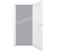 Rideau anti-insectes en tubes - gris argenté, 100 x 230 cm, rideau anti-insectes en LDPE durable et flexible, stabilisé aux UV, respectueux des animaux et facile à nettoyer, kit de montage inclus. Rid