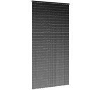 Rideau anti insectes gris foncé 90x220 cm bambou