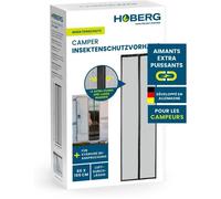 Rideau anti-insectes pour caravane 60 x 195 cm | Porte moustiquaire avec bandes magnétiques XXL | Porte moustiquaire pour caravane