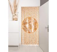 Rideau anti-insectes Rideau de porte Fil Flausch 100x200cm Moustiquaire bronze/blanc/mixte