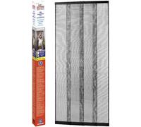 tesa® Porte à Lamelles ALU Extensible - Moustiquaire Porte à Lamelles - Idéal pour les Portes du Balcon et de la Terrasse - Montage Simple, Sans Perçage avec Mécanisme Télescopique