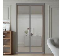 Rideau Anti Mouche 90 x 100 cm Sans Perçage, Fermeture Automatique, Maintient L'Air Frais à L'Intérieur, Anti-Insectes Magnétique Moustiquaire Porte pour Porte, Couloirs, Gris