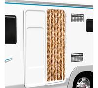 Vidaxl Rideau Anti-Mouches Ocre Et Blanc 90x200 Cm Chenille