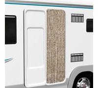 vidaXL Rideau anti-mouches en chenille Beige et marron 56x200 cm