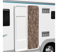 vidaXL Rideau anti-mouches Chenille – Beige et marron foncé – 56x200 cm