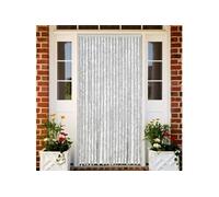 Rideau anti mouches gris 90x220 cm chenille