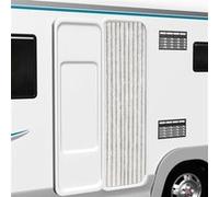 vidaXL Rideau anti-mouches en chenille gris clair et blanc 56x200 cm