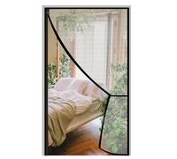 Rideau Anti-Mouches MagnéTique, 70x200cm Mains Libres, Moustiquaire De Porte, Protection Contre Les Insectes, Pour Porte De Balcon, Porte Patio, Salon, Noir