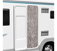 Rideau anti mouches marron et blanc 56x200 cm chenille