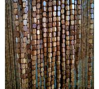 Rideau Anti Mouches pour Porte Extérieur 120x220, Perles de Bambou, String Séparateur de Pièce, Bohème pour Chambre Salon Couloirs ( Color :