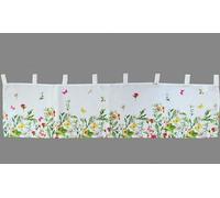 Rideau avec fleurs et papillons 30 x 120 cm