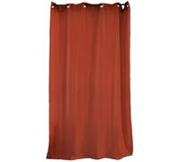 Rideau avec œillet 135X240 100% gaze de coton GAZGAZ rouge ocre