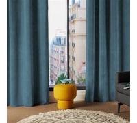 Atmosphera Rideau Lilou Blue 140 x 260 cm – bleu foncé