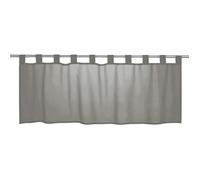 Elbersdrucke Bistrogardine Basic 07 Rideau Brise-bise Gris Transparent 48 x 140 cm Rideau Court pour Cuisine, fenêtre de Cuisine, Brise-Vue intimité 198466