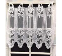Rideau Brise bise env. 58 cm Blanc Brillant Réf. 27342.58. Note Importante ! 1 unité = 13 cm de Large. Si Vous n'achetez qu'un Seul Article, Vous recevrez Un Rideau de Seulement 13 cm.
