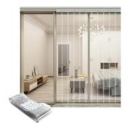 Rideau californien laniere pvc,Rideau de Porte de Congélateur,Kit de Rideau à Lamelles PVC, for Porte Piétonne/Chambre Froide, Haute définition et transparence(75x210cm/29.53x82.68in)