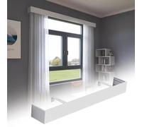 Rideau cantonnière - cantonnière décorative extra longue découpable à montage mural, 594,4 cm