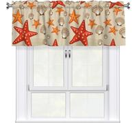 Rideau Cantonnière pour Cuisine, Motif Floral Printemps été, Occultant et Réglable, avec Passe Tringle, pour Chambre, Salle de Bain, Salon, Décoration D'intérieur(Style13)